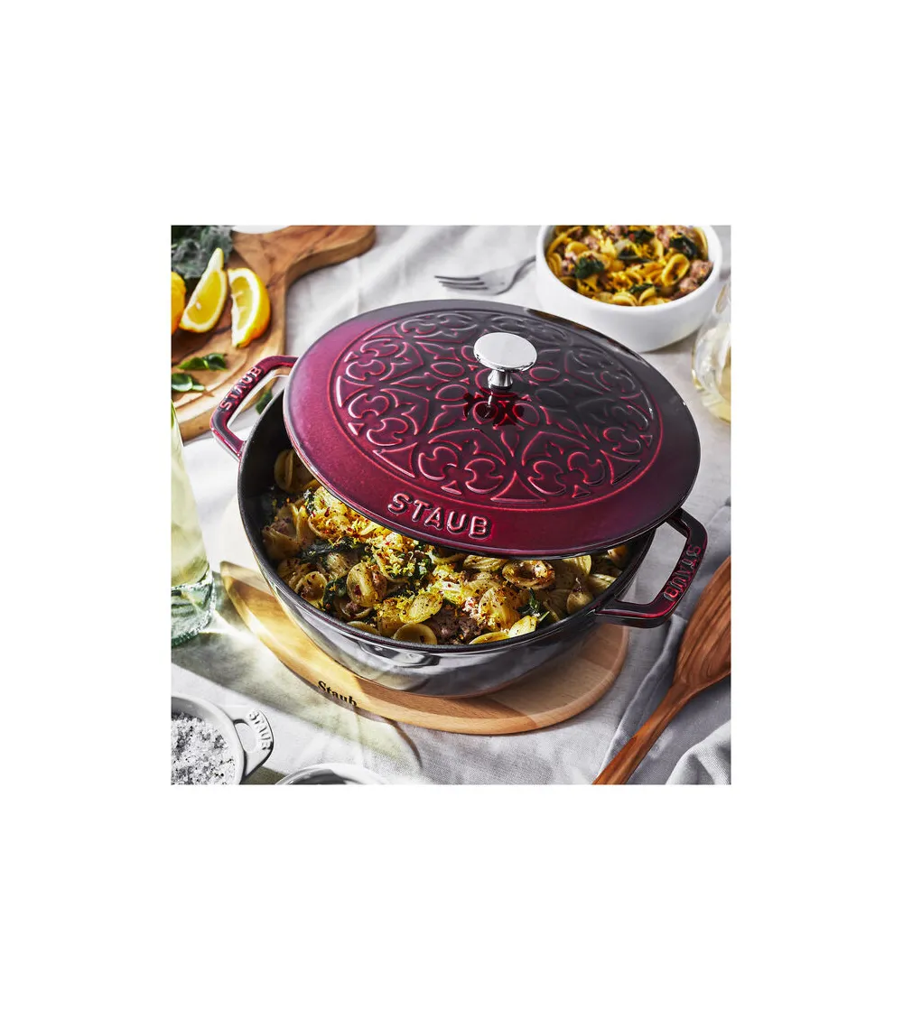 Cocotte Ronde Lily Pattern - Staub