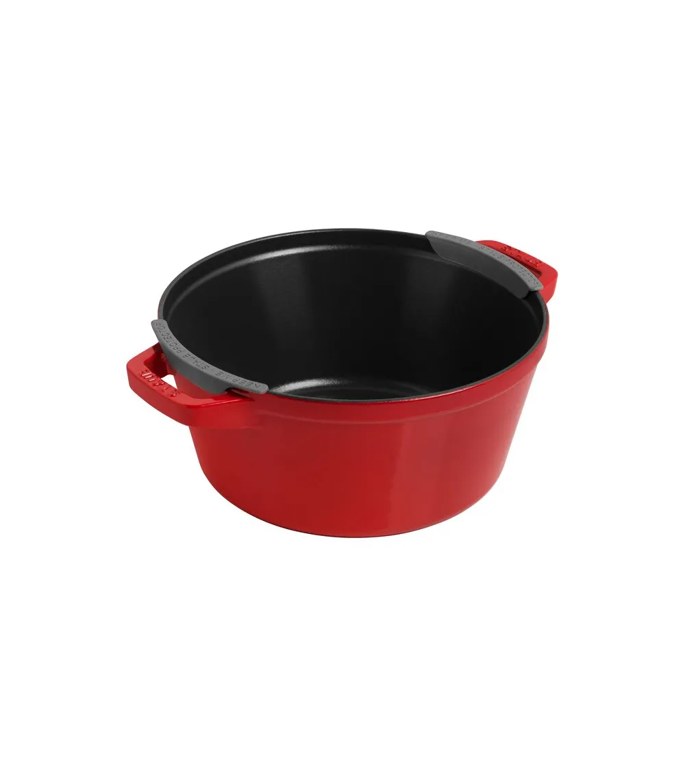 Set 3 Stapelbare Runde Kokotten  - Staub
