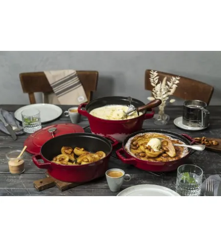 Set 3 Cocotte Impilabili Rotonde - Staub
