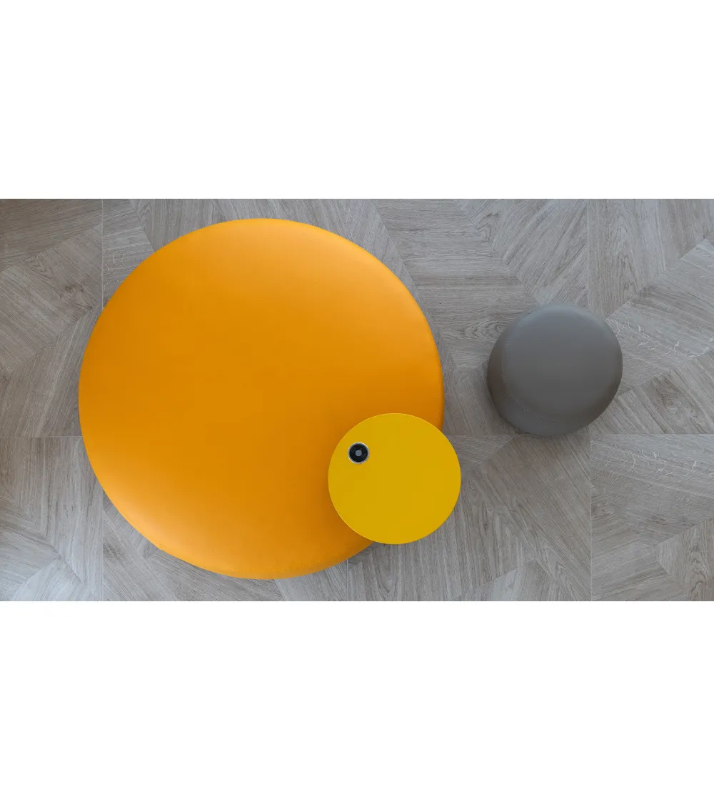 Pouf Tommy Grand avec Table Basse -...