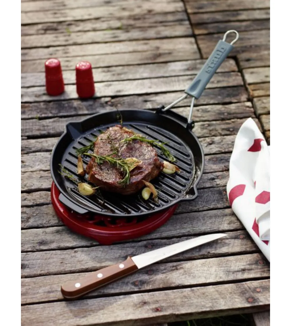 Runde Grillpfanne Mit Ausgüssen - Staub