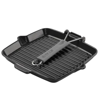 Square Grill Pan With Spouts - Staub 2