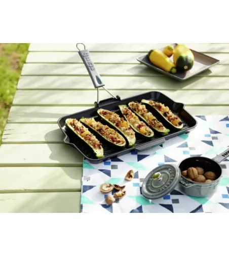 Poêle Grill Rectangulaire Avec Becs - Staub