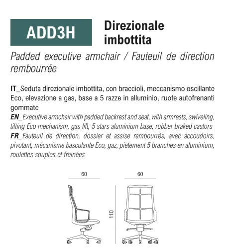 Viganò Office - Adele Executive Armchair