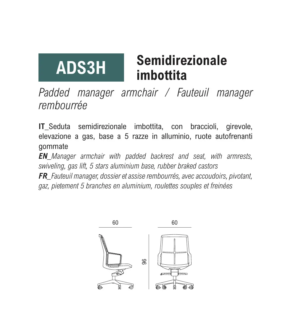 Sillón Directivo Adele - Viganò Office