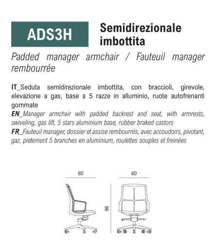 Viganò Office - Adele Executive Armchair