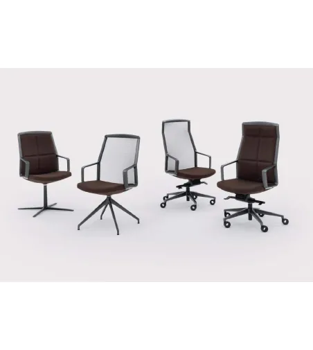 Fauteuil Adele avec Base Plate - Viganò Office