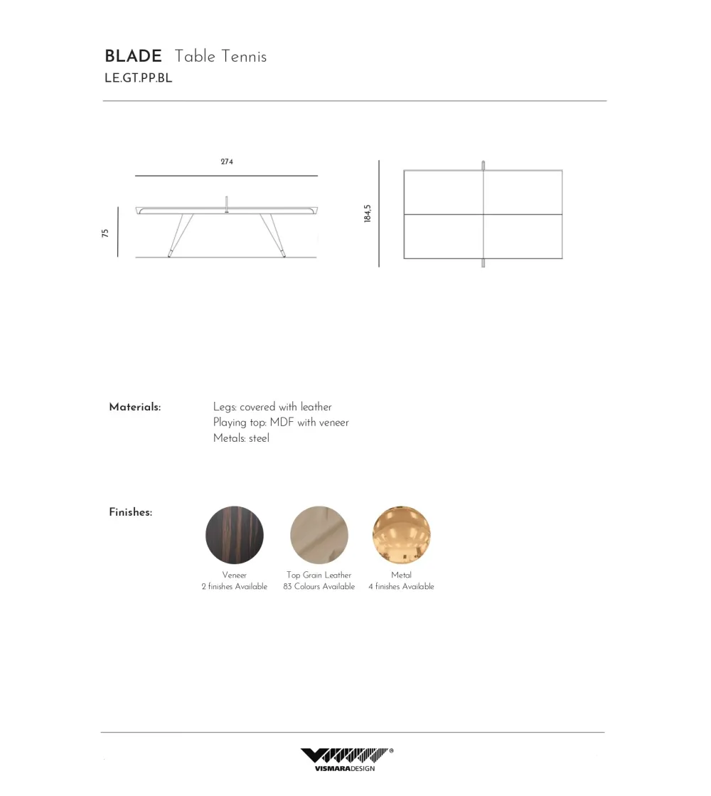 Tavolo Da Ping Pong Blade - Vismara...