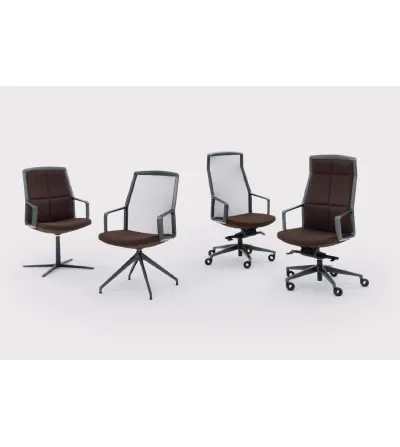 Sillón Directivo Adele con Respaldo de Malla - Viganò Office 2