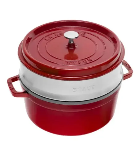 Cocotte Con Cestello A Vapore Rotonda - Staub
