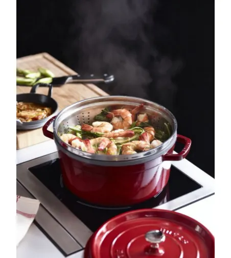 Cocotte Avec Panier Vapeur Rond - Staub