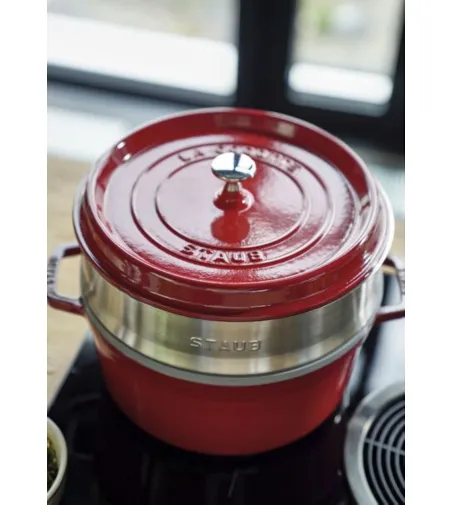 Cocotte Avec Panier Vapeur Rond - Staub