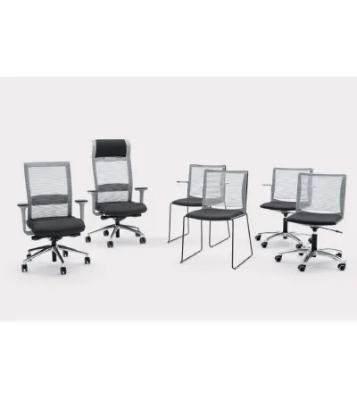 Silla de Visitante Winner con Reposabrazos - Viganò Office 2