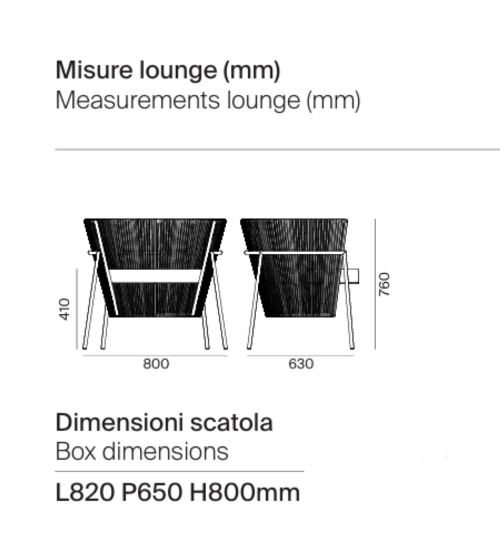 Sillón Ester Lounge - Ambiance Italia