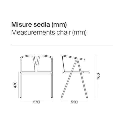 Sedia Ester Y - Ambiance Italia