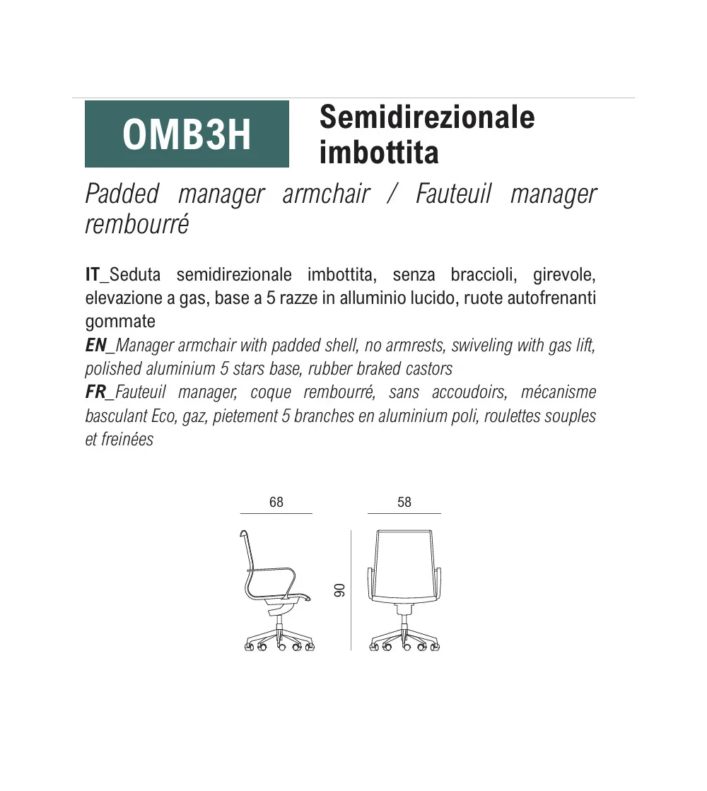 Viganò Office - Omega Manager Armchair