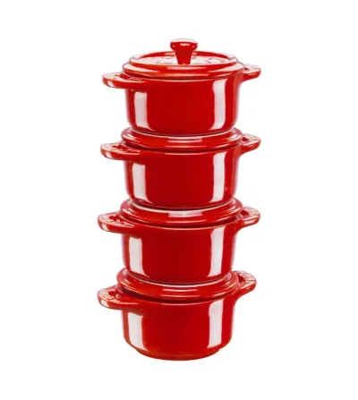Set 4 Mini Cocotte Rotonda - Staub
