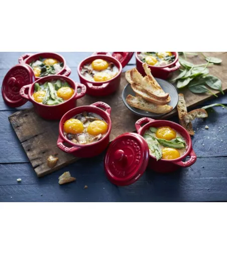 Set 4 Mini Cocotte Rotonda - Staub