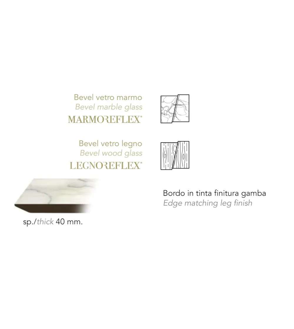 Reflex - Segno 72 Bevel Table