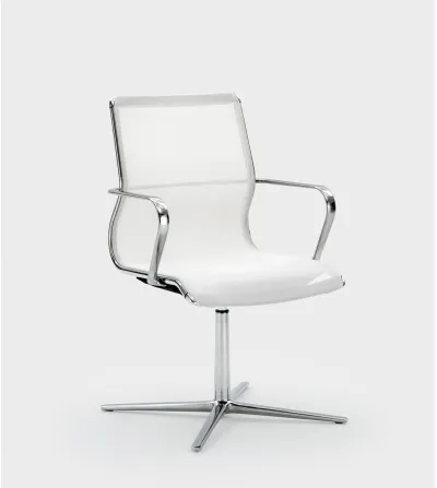 Sillón Omega con Respaldo de Malla y Base Plana - Viganò...