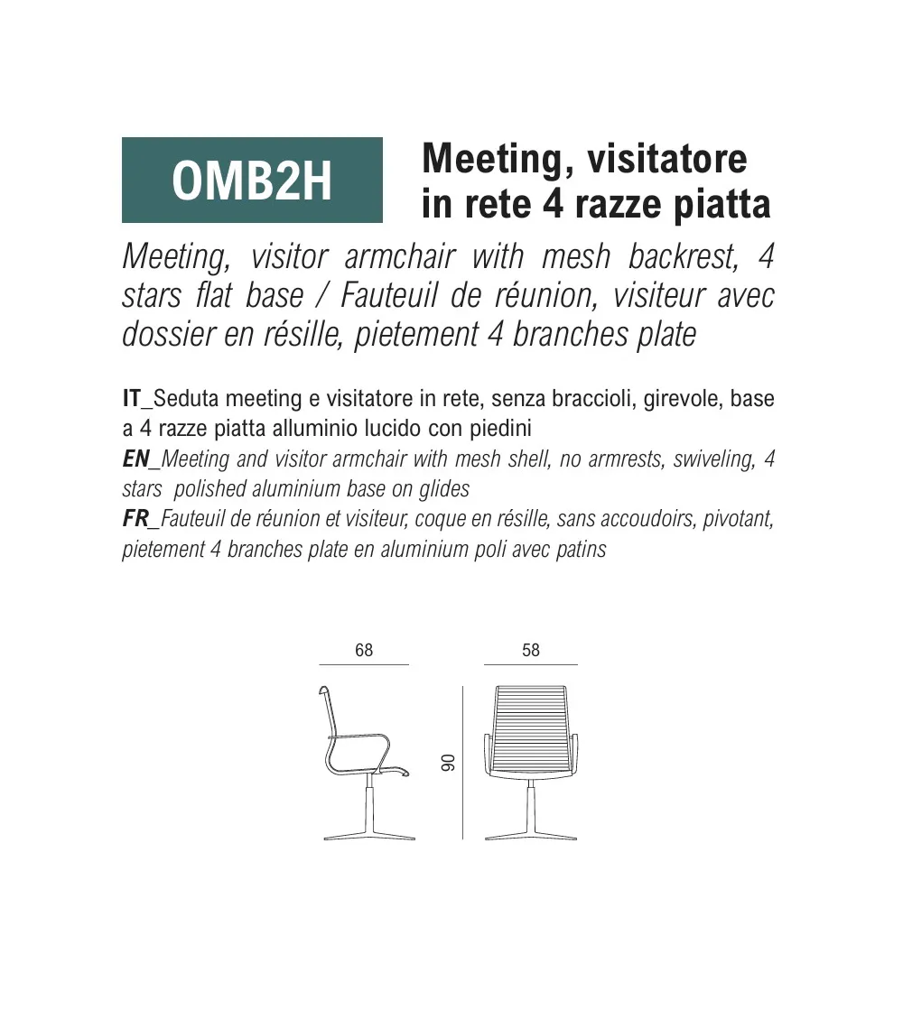 Poltroncina Omega in Tela con Base...