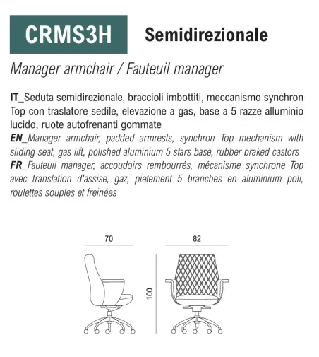 Viganò Office - Charme Managersessel