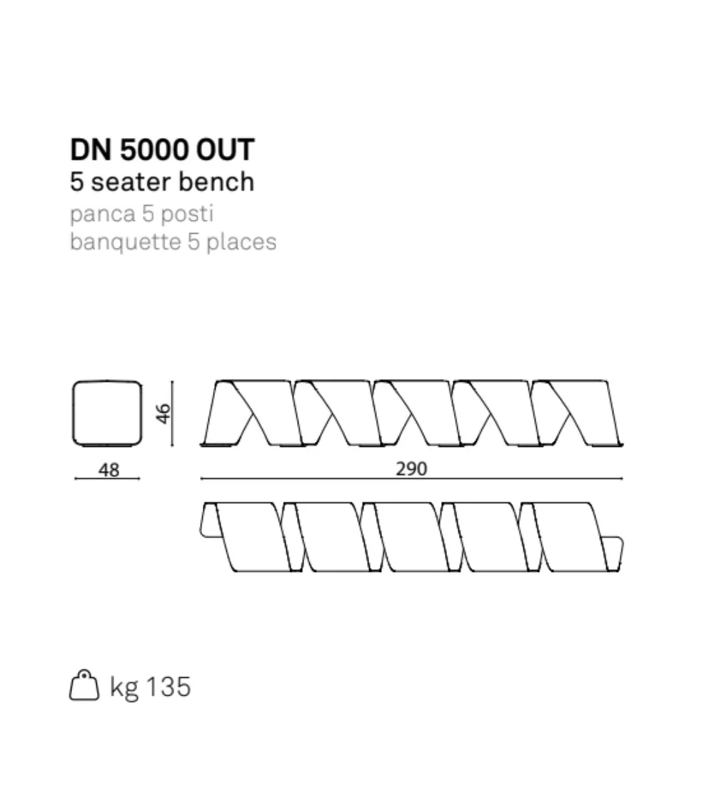 Banco DNA Out 5 Plazas - True