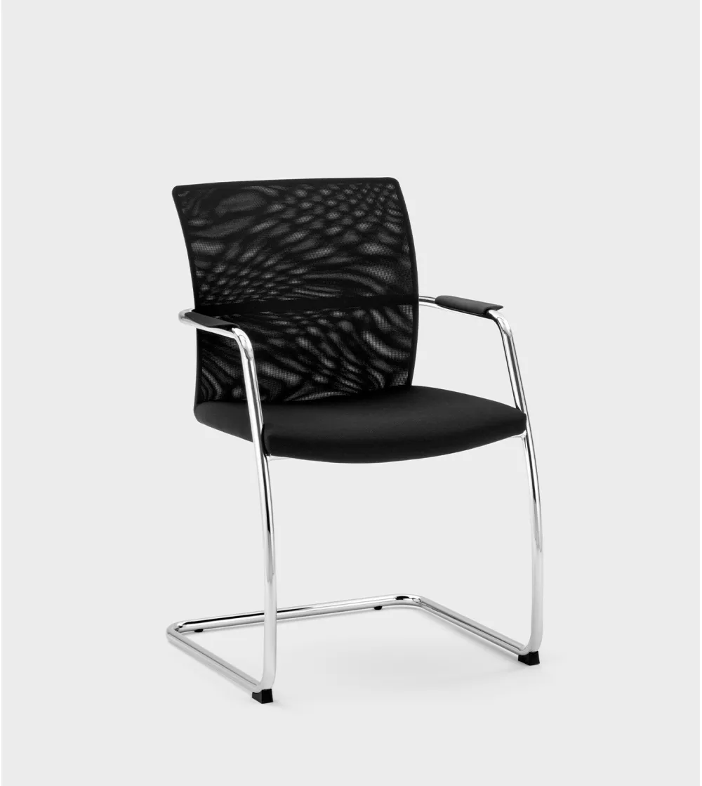 Viganò Office - Queen Mesh Chair with Skid Frame