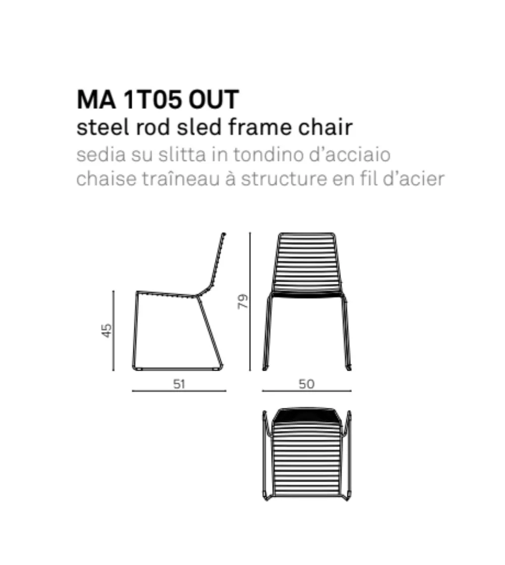 Set 4 Marina Out MA 1T05 Chairs - True