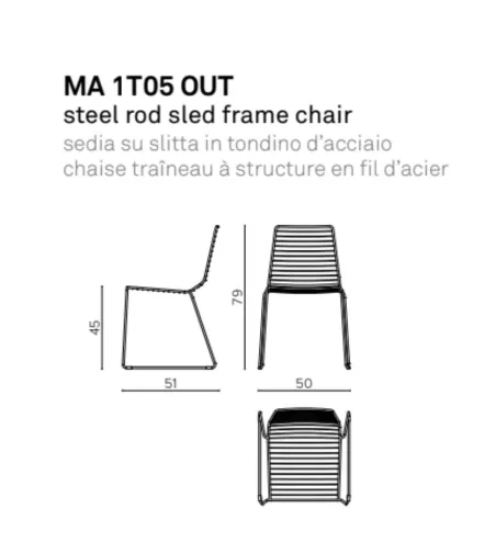 Set 4 Marina Out MA 1T05 Stuhle - True