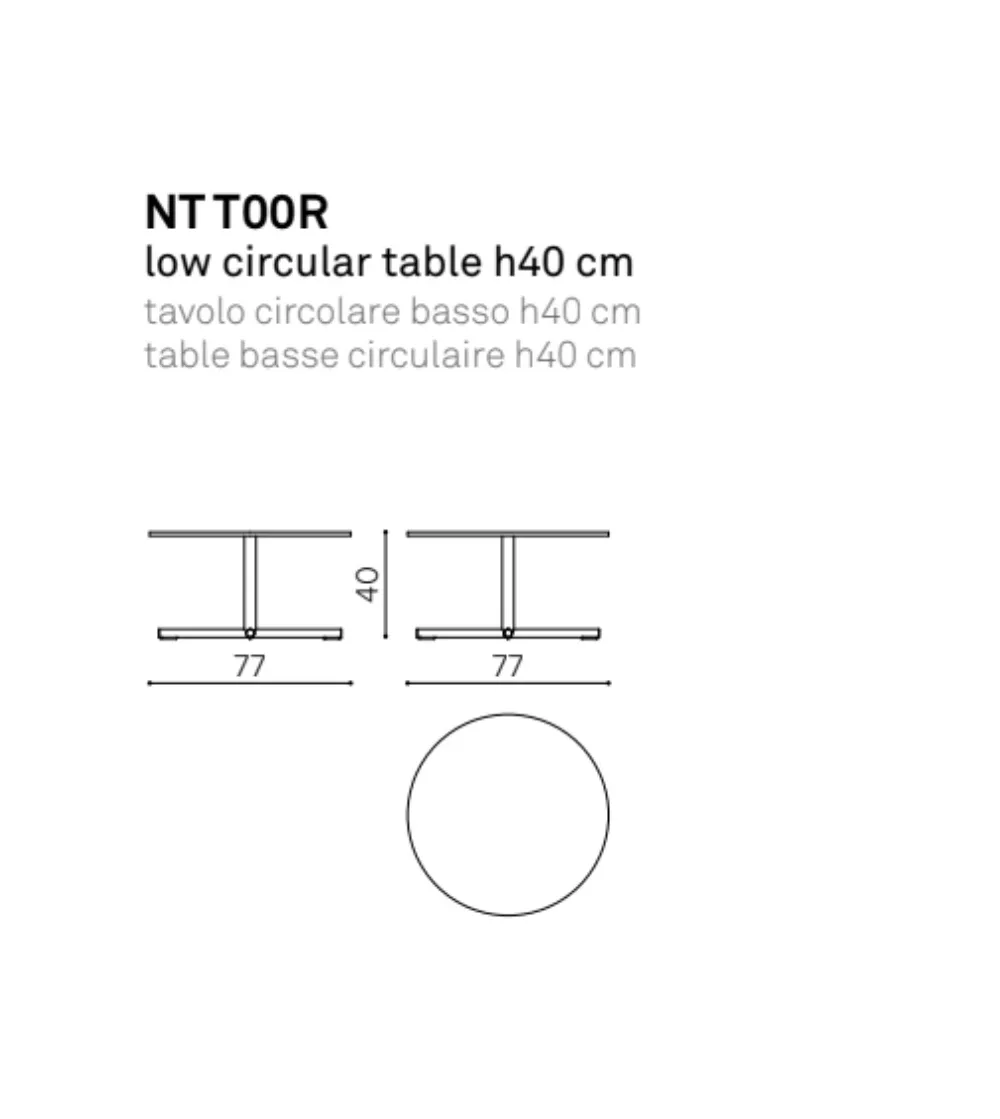 Mesita Baja Circular Notable - True