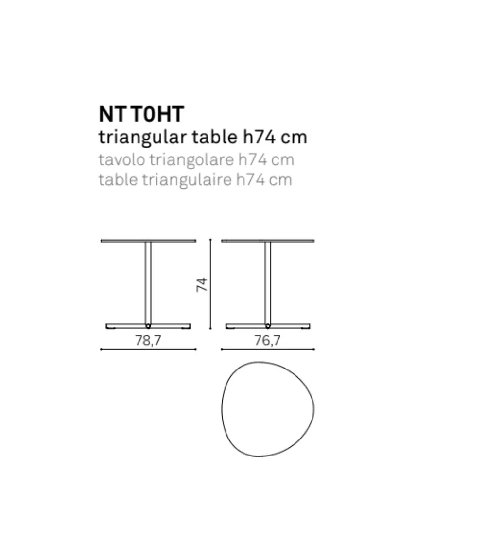 Notable Dreieckiger Tisch - True