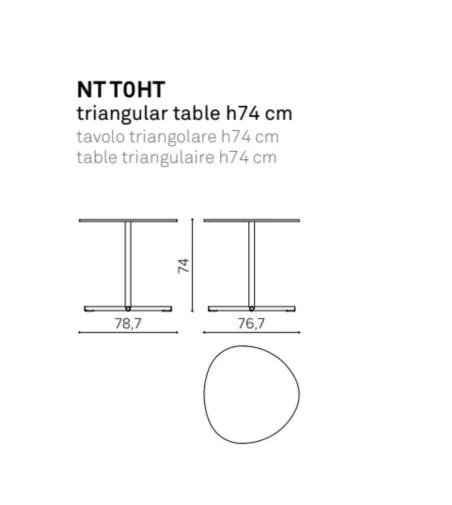 Table Triangulaire Notable - True
