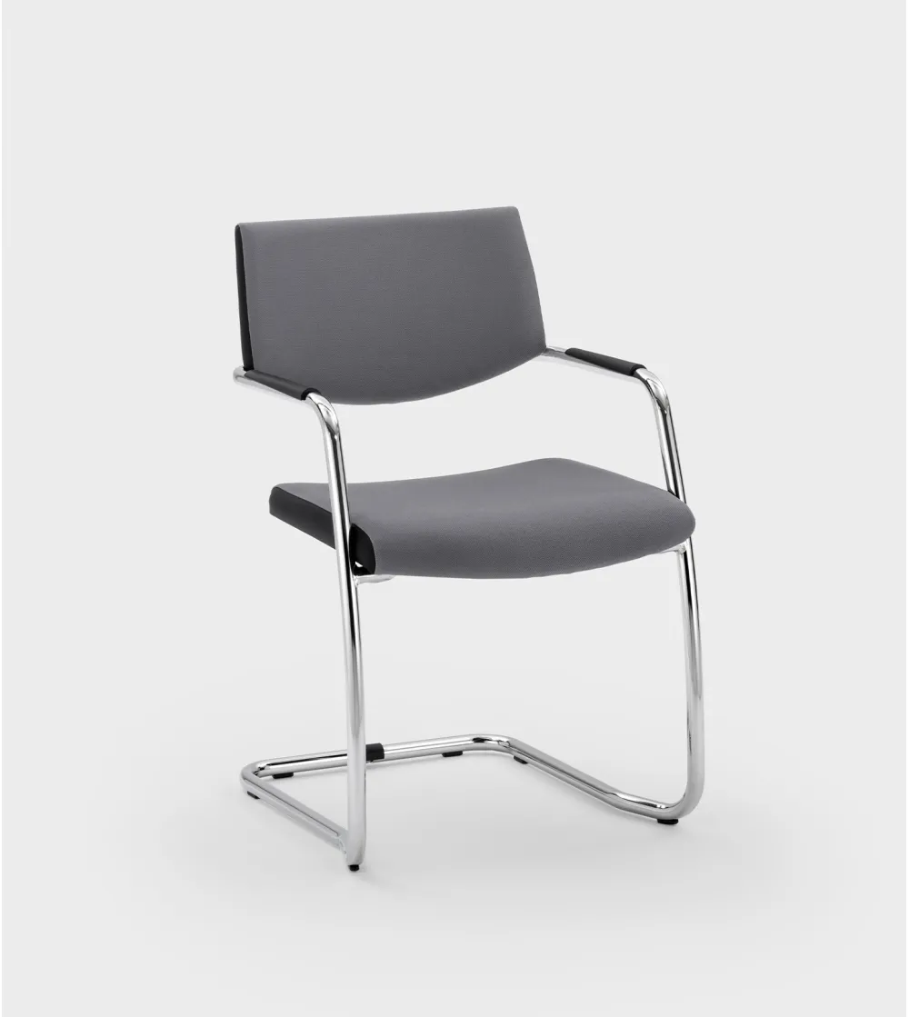 Viganò Office - Logika Chair with Skid Frame