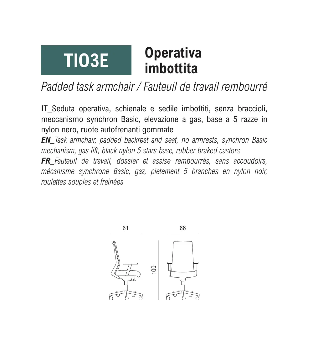 Viganò Office - Time Manager Armchair