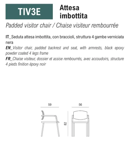 Sedia d'Attesa Time - Viganò Office