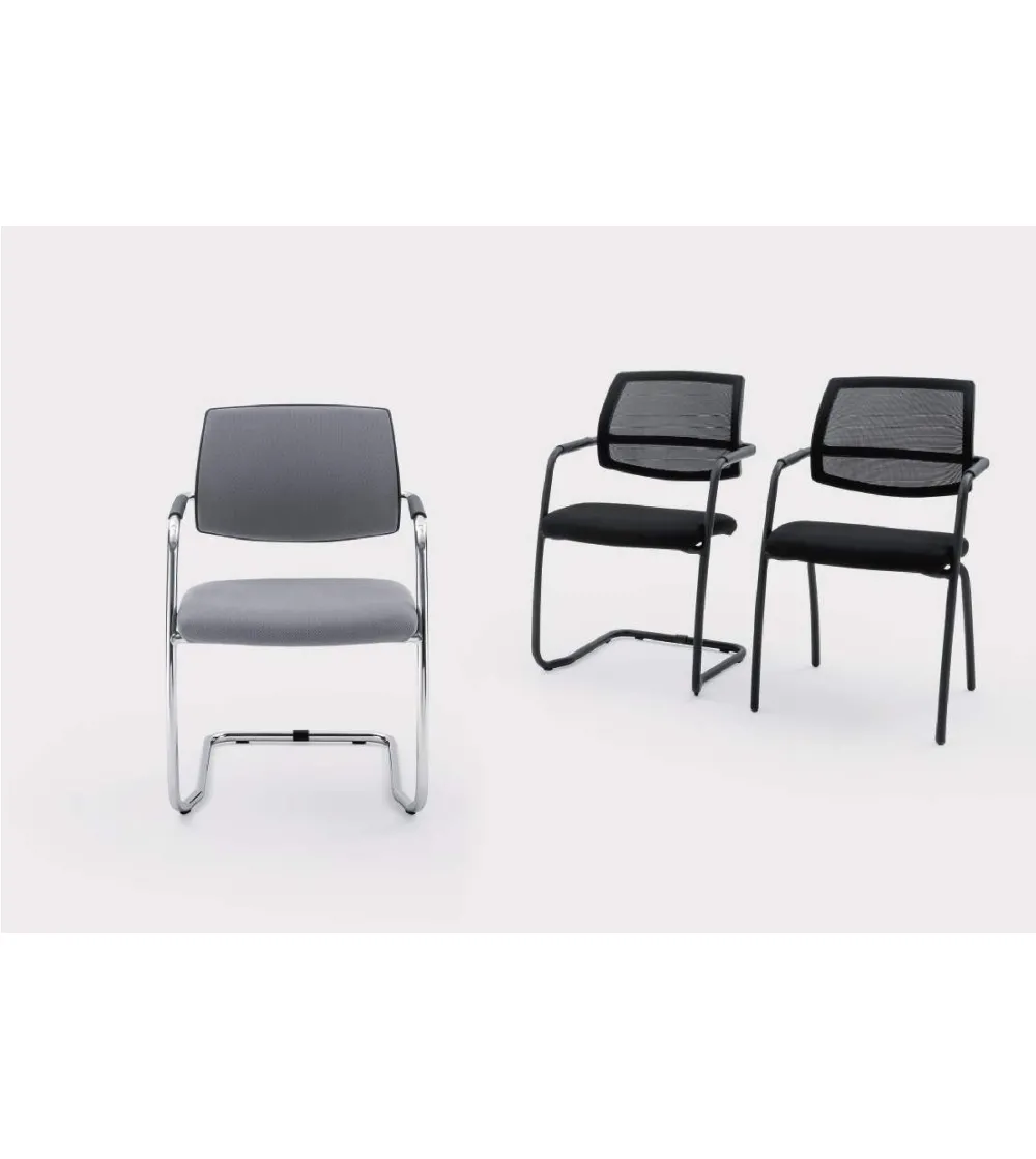 Viganò Office - Time Chair with Skid...