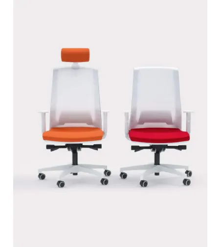 Viganò Office - Time Executive Armchair with Mesh Backrest