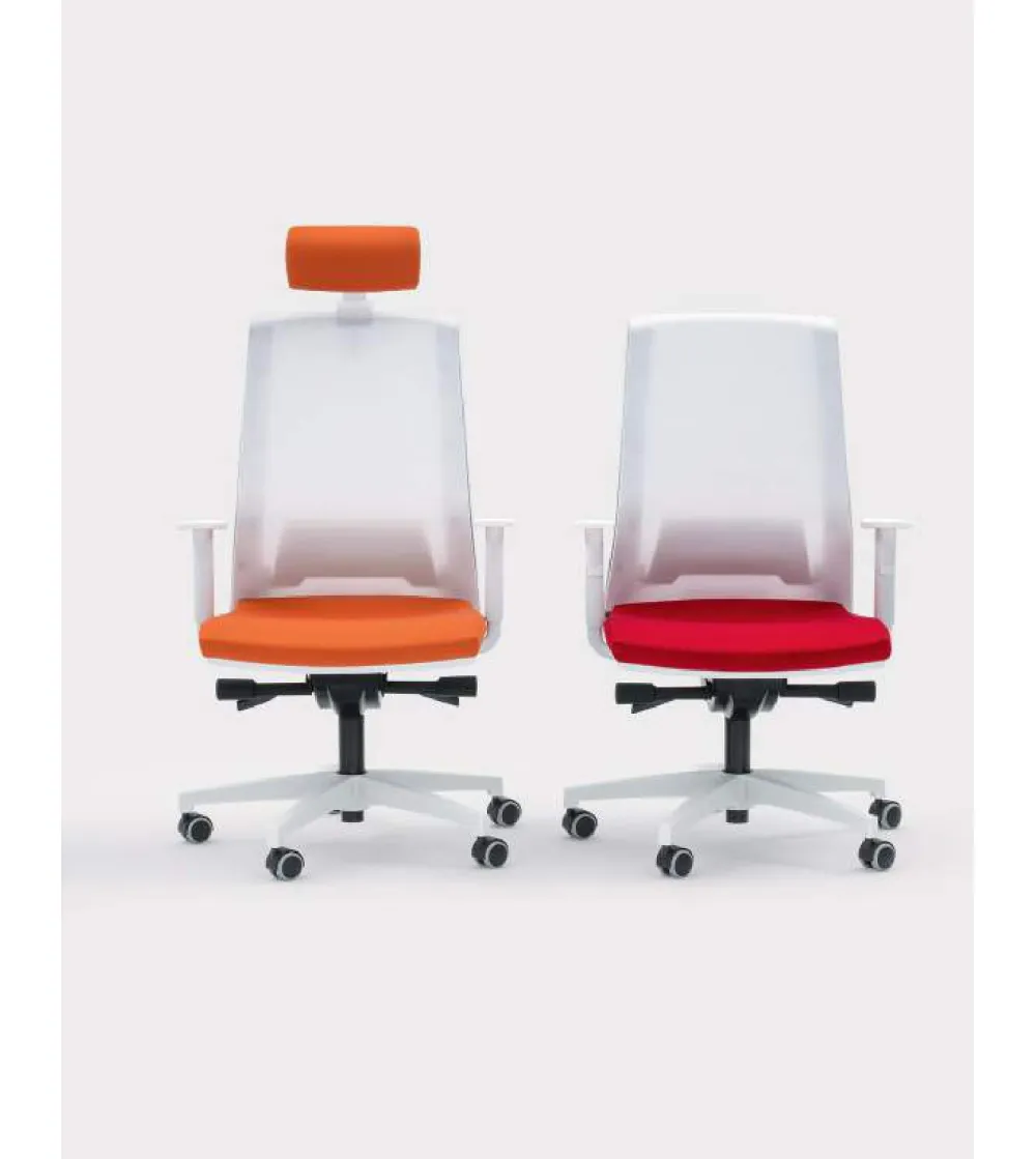 Viganò Office - Time Manager Armchair with Mesh Backrest