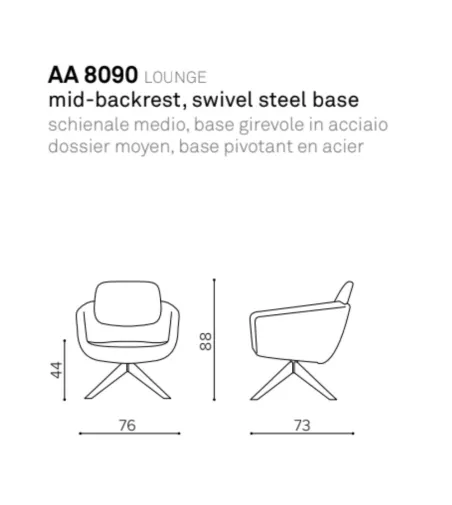 Arca AA 8090 Lounge Sessel - True