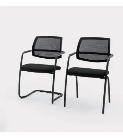 Viganò Office - Time Chair with Skid Frame and Mesh Backrest 2