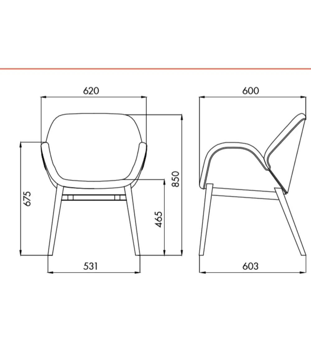Fauteuil Lips - Alma Design
