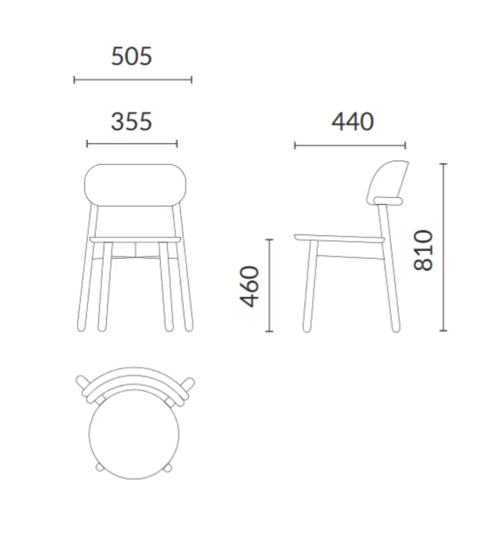 Sedia In Legno Minnie - Alma Design