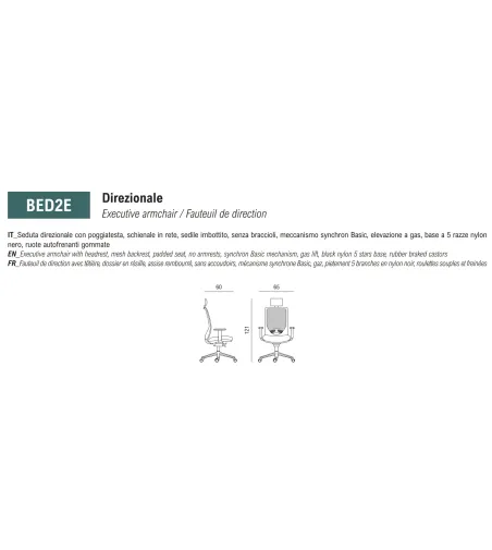 Fauteuil de Direction Beo - Viganò Office