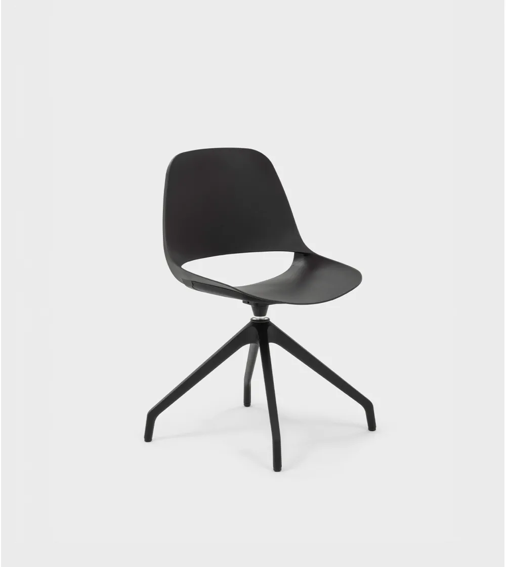 Chaise Mary avec Base Pyramidal - Viganò Office