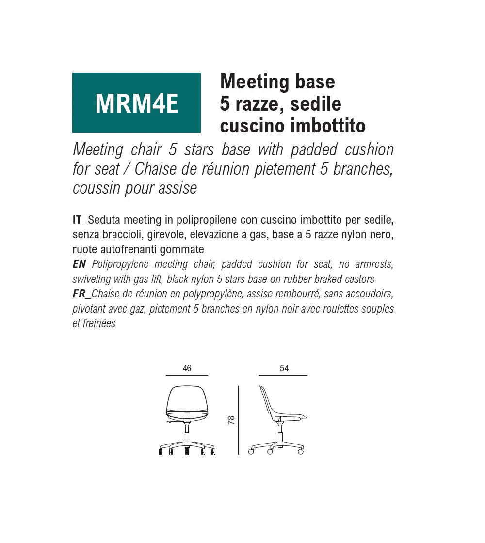 Silla Oficina Mary con Cojín - Viganò...