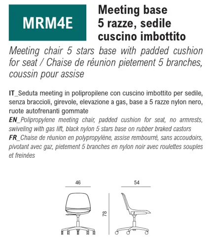 Sedia da Ufficio Mary con Cuscino - Viganò Office