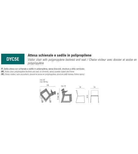 Silla Daisy con Estructura Antideslizante - Viganò Office