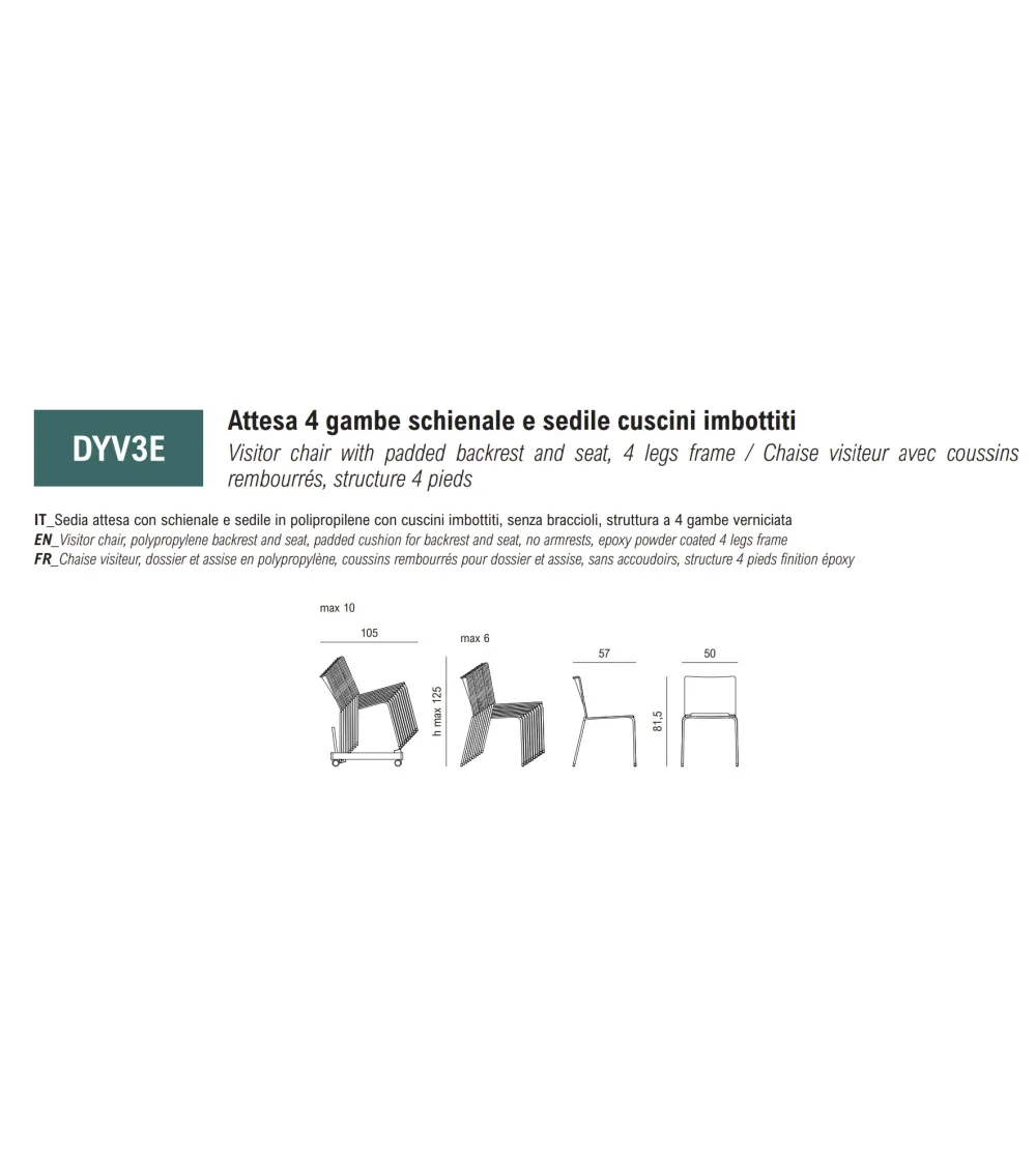 Silla Acolchada Daisy - Viganò Office