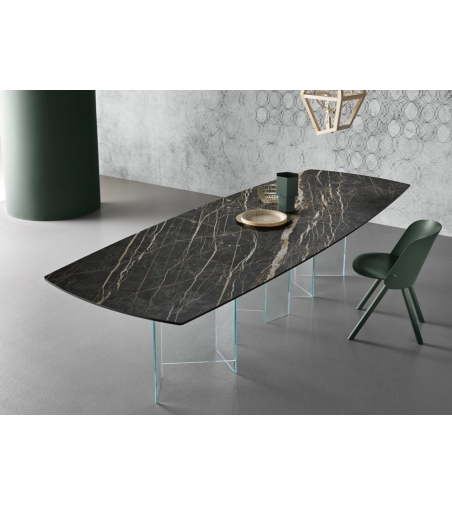 Table Metropolis Ceramic Tonelli Design